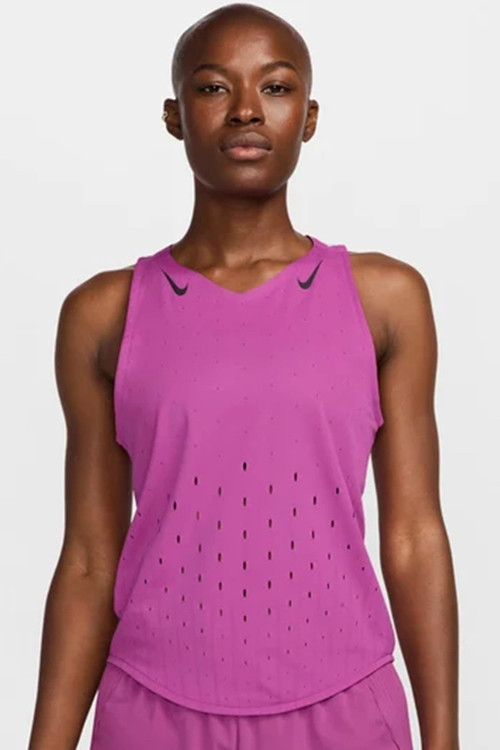 Dri Fit Aeroswift Running Adv Singlet Tank Top Purple Lazer Kesim Koşu Atleti Mor