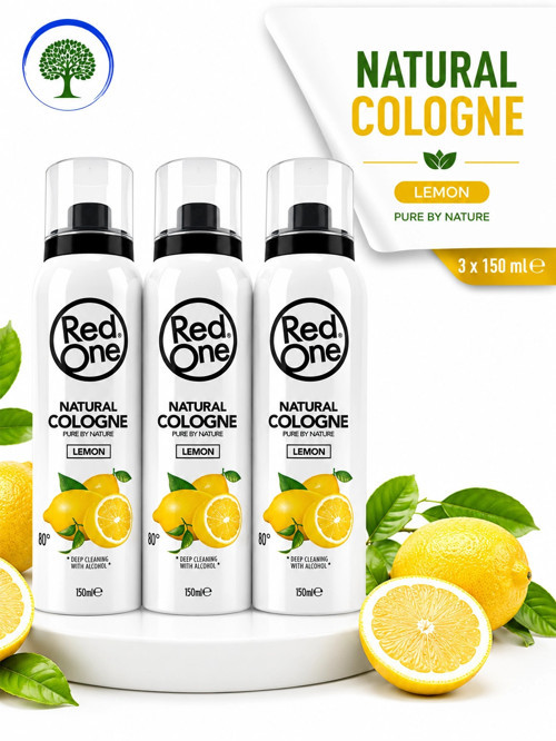 ÇareBurada 3 Adet Red One Kolonya 150 ml | Limonlu Sprey Kolonya