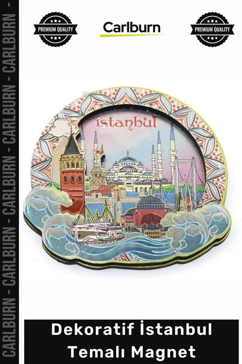 #Magnet Kaliteli Dekoratif Turistik Hediyelik Eşya Buzdolabı Süsü Tasarım İstanbul Temalı Magnet