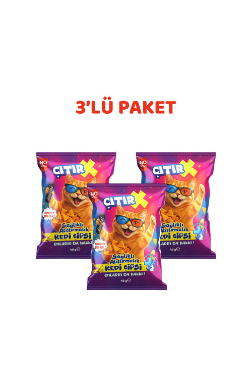 Kedi Cipsi (40 Gr. X 3 Adet)