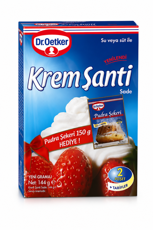 Krem Şanti 144 Gr + Pudra Şekeri 150 Gr