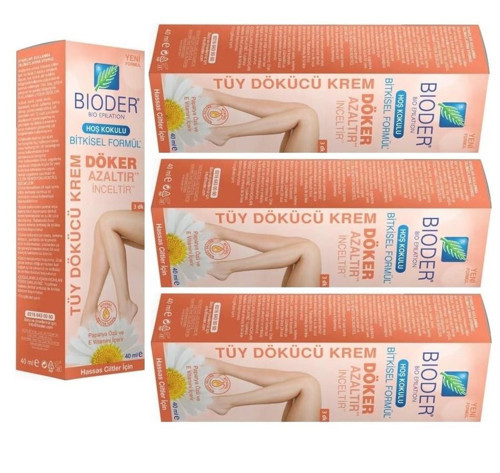 Tüy Dökücü Krem Hassas Cilt 40 ML 4 Adet