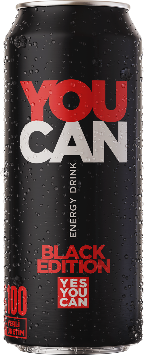YouCan Black Edition Enerji İçeceği 500 ml 6'lı