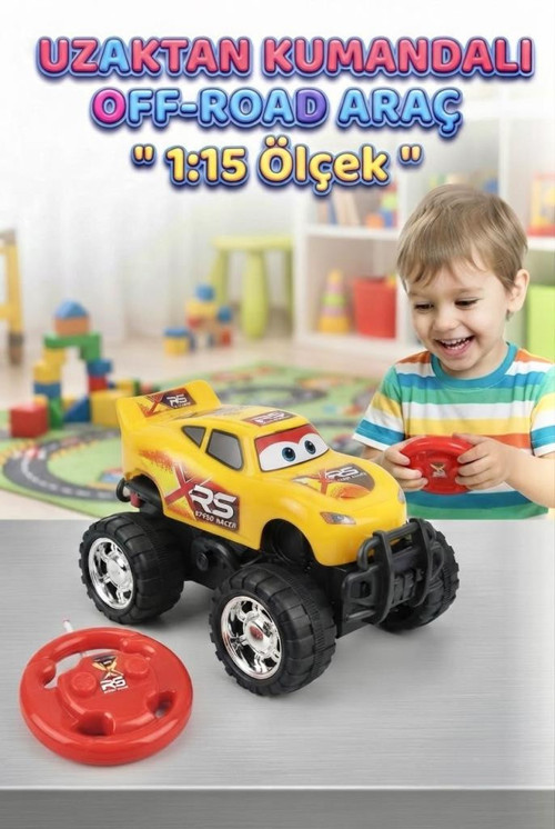 RS Speed Racer Uzaktan Kumandalı 27 MHz 2 Fonksiyonlu Off-Road 4x4 Araba - 1:15 Ölçekli Arazi Aracı
