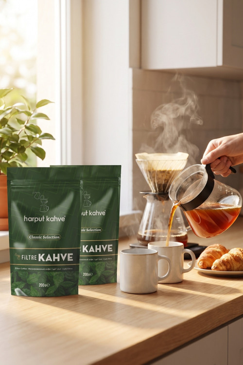 Harput Kahve Filtre Kahve 200 gr 2'li Paket Toplam 400 gr Öğütülmüş French Press Uyumlu