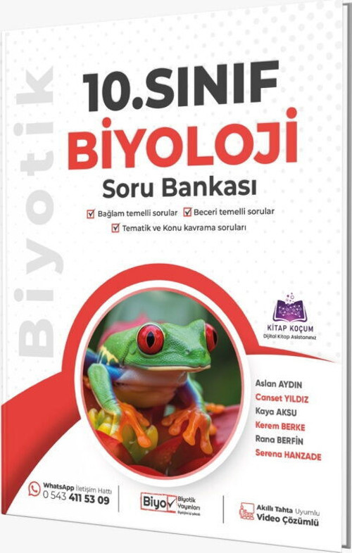 Biyotik 10. Sınıf Biyoloji Soru Bankası Biyotik Yayınları