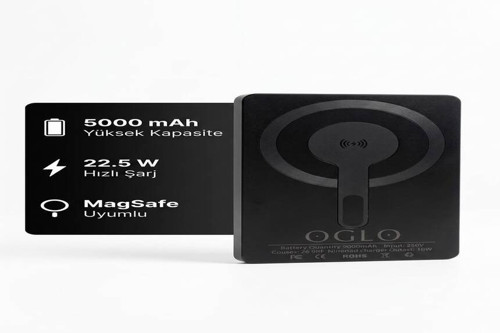 Magnetic Wireless Powerbank 5000mah Manyetik Kablosuz Hızlı Şarj