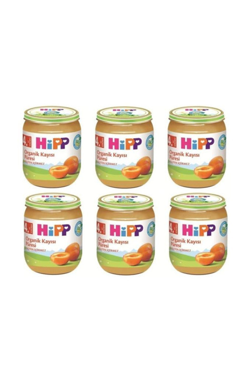 Organik Kavanoz Kayısı Püresi 125 gr - 6'lı Paket