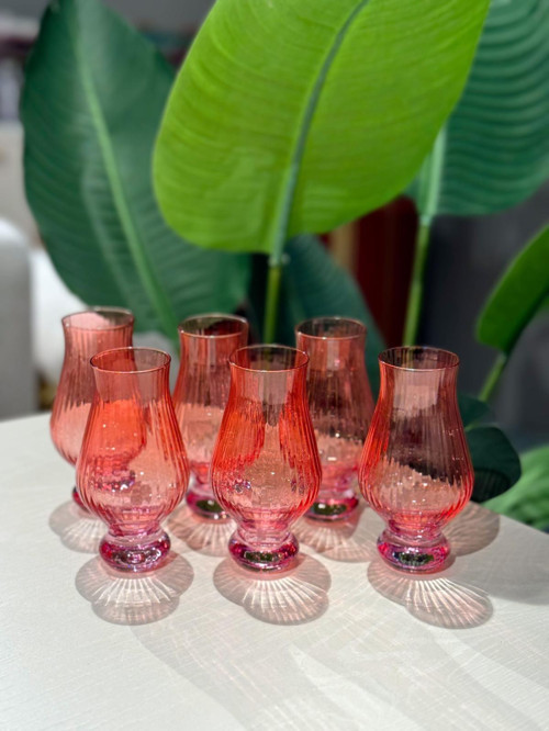 Royking Optikli Kahve Yanı Bardak 6'lı Pembe YV-511