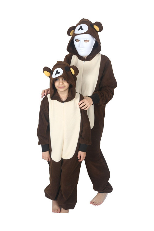 Yetişkin Ayı Kostümü Hayvan Kostümü Rahat Pijama Kostümü