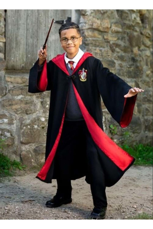 Erkek Çocuk Harry Potter Cübbesi Kostümü