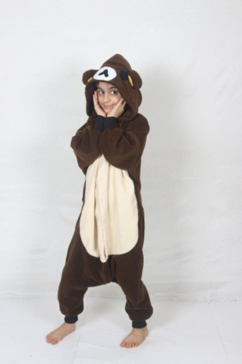 Çocuk Kigurumi Ayı Kostümü Hayvan Kostümü