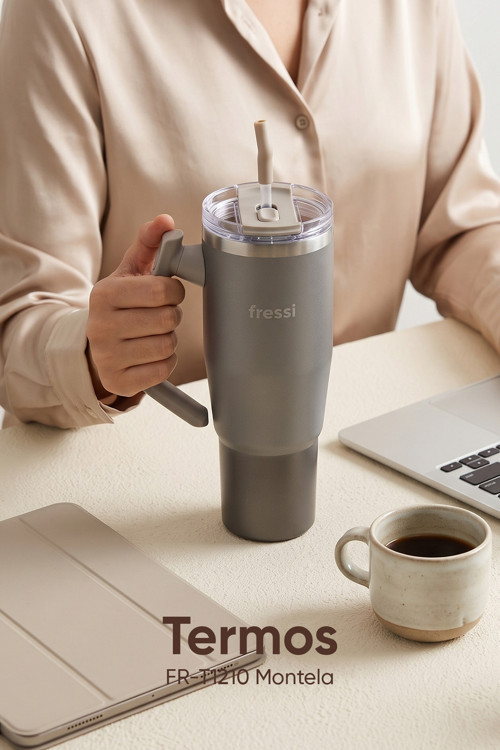 KREM FR-T1210 Montela Paslanmaz Çelik 1200ML Krem Termos