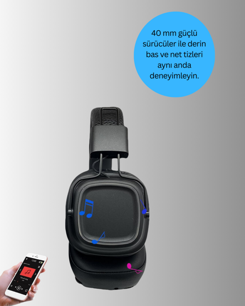 popüler Ergonomik Konforlu Kablosuz Kulak Üstü Bluetooth Kulaklık Yeni Nesil 2026