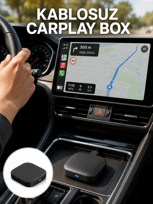 popüler Bluetooth 5.0 Kablosuz Android Auto Araç İçi Adaptör Yeni Nesil 2026
