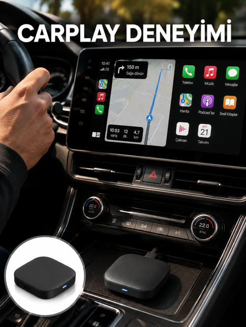 popüler Çift Bant WiFi Android Auto Kablosuz Bağlantı Cihazı Yeni Nesil 2026