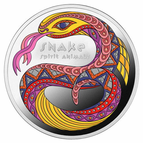 Renkli Yılan Gümüş Sikke Coin