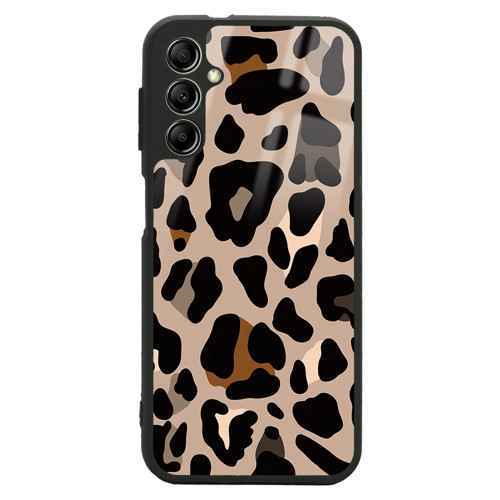 Galaxy A24 Kılıf Kamera Korumalı Desenli Luxury Portrait Painting Lusi Kapak Kahve Leopar