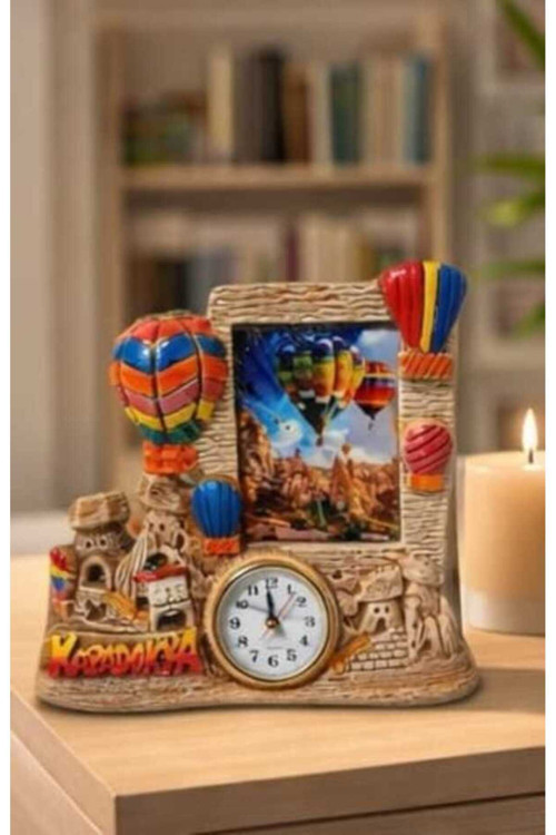 Han Cappadocia Collection Kapadokya Peri Bacası Hediyelik Masa Saati & Fotoğraf Çerçevesi
