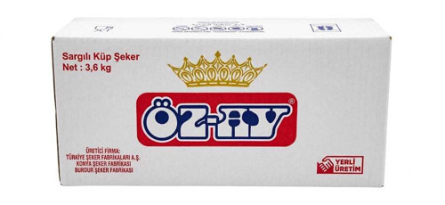 Sargılı Küp Şeker 3.6 Kg 1 Koli
