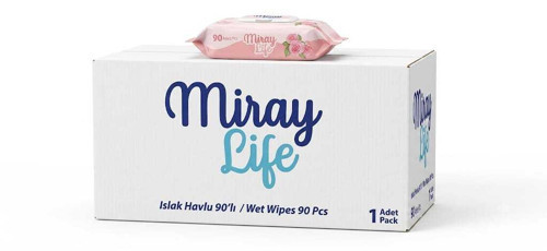 Life Islak Mendil 90 Yaprak Gül 24 Lü 1 Koli