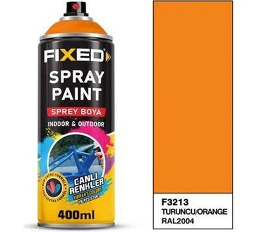 SGS FİXED F-3213 Sprey Boya Akrilik - Turuncu (RAL2004) 320 gr 400 ml