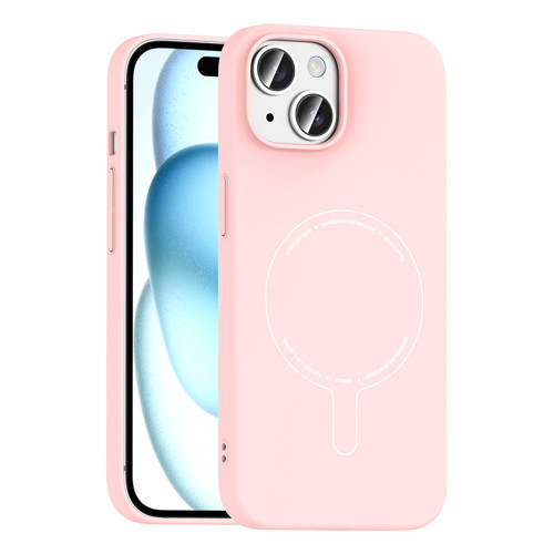 iPhone 15 Kılıf M-Safe Şarj Özellikli Kamera Korumalı Elio Sert PC Kılıf