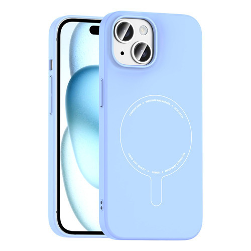 iPhone 15 Kılıf M-Safe Şarj Özellikli Kamera Korumalı Elio Sert PC Kılıf