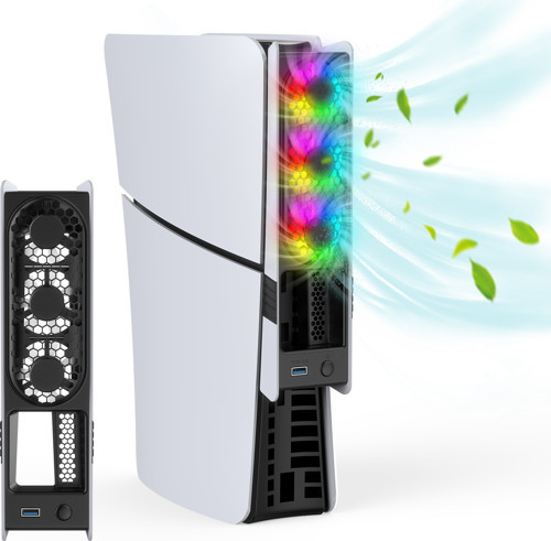 JYS RGB Cooling Fan PS5/PRO Slim Disc-Dijital Versiyon