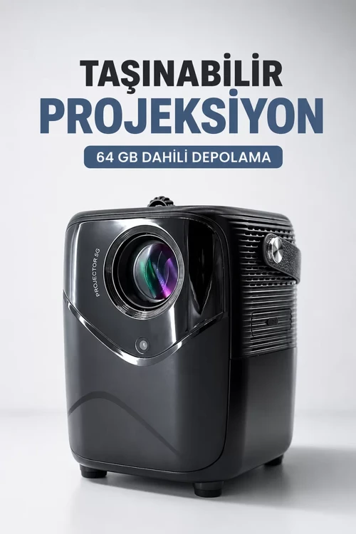 Taşınabilir Projeksiyon 64 GB - Taşınabilir Ev Sinema Deneyimi