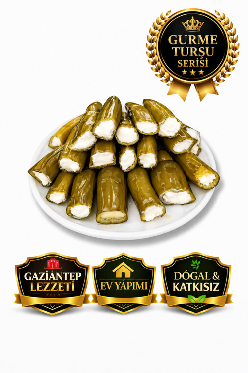 gazisofraantep Peynir Dolgulu jalapone Biber Turşusu 350 gr