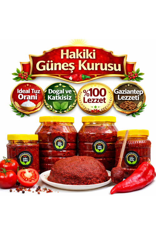 gazisofraantep Karışık Tatlı Güneş Kurusu Antep Ev Yapımı Salça 5 kg