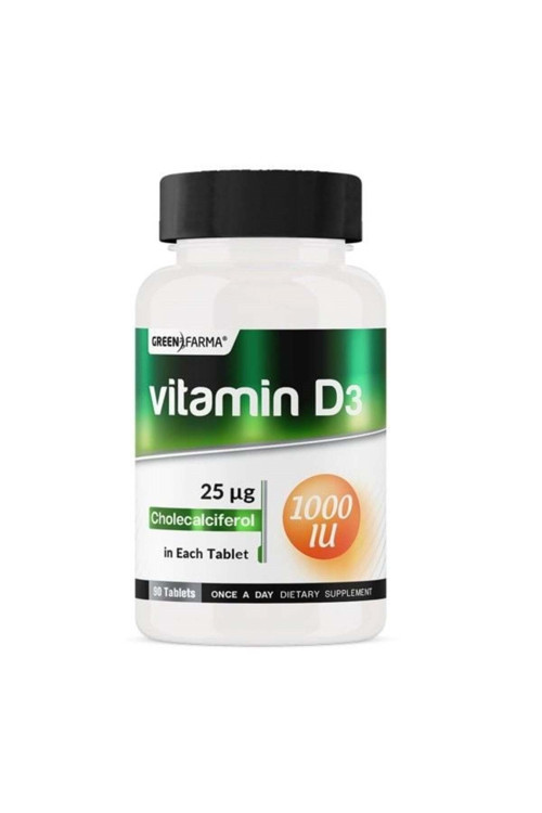 GREEN FARMA VİTAMİN D3 1000 IU 90 TABLET