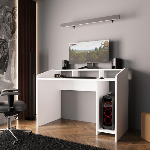 Nova S8382 Çalışma Masası Beyaz 117 cm