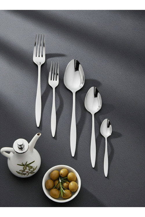 İMMO LALE 12 KİŞİLİK 60 PARÇA ÇATAL KAŞIK SET