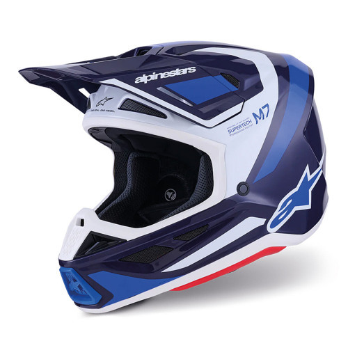S-M7 Rise Off-Road Kaskı Mavi Beyaz