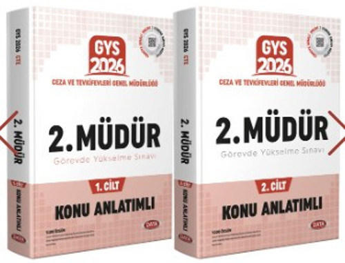 Data 2026 GYS Ceza İnfaz Kurumu 2. Müdürlük Hazırlık Kitabı