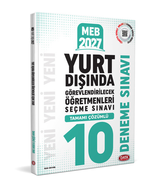 Data 2027 Meb Yurt Dışında Görevlendirilecek Öğretmenleri Seçme Sınavı Tamamı Çözümlü 10 Deneme Sına