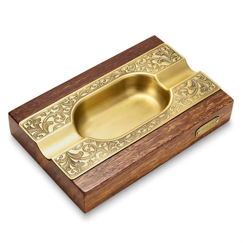 Ahşap Puro Küllüğü Damascus Gold 2li