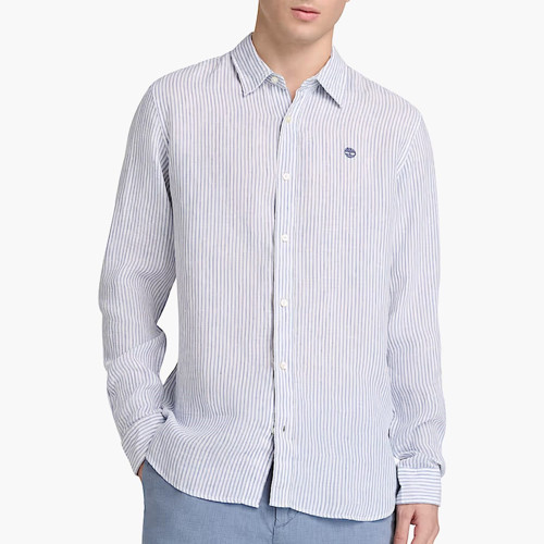 Mill Brook Linen Striped Regular Erkek Gömlek