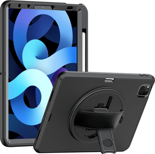 Qpen iPad Pro 11 inç (2020)  Uyumlu Hand Strap Tablet Kılıfı 