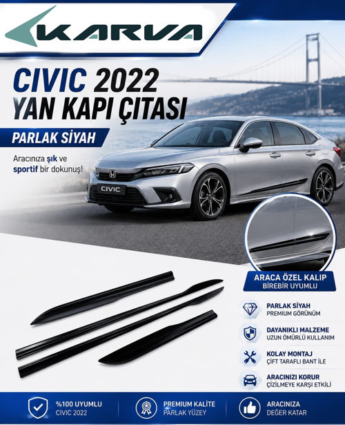 Honda Civic FE1 Yan Kapı Çıtası 2022+