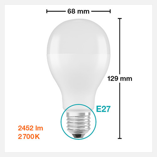 A150 20 W Sarı Klasik E27 Duy Led Ampul (8'li Paket)