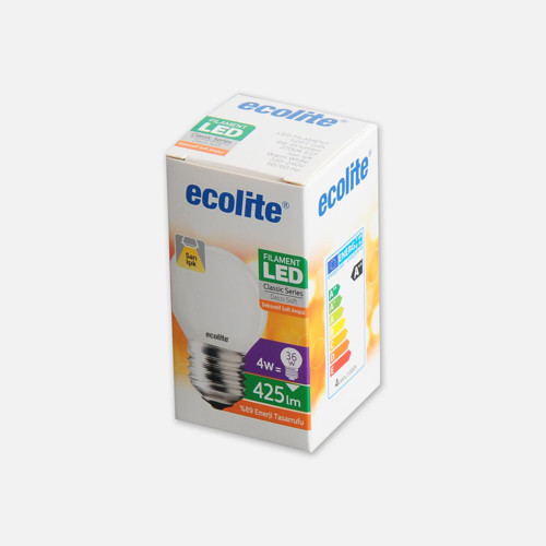 Soft Filament G45 4 W Beyaz Klasik E27 Duy Led Ampul (6'li Paket)