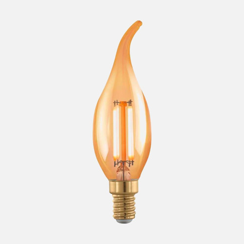 Led Mum Kıvrık 4W Amber 1700K Ampul (6'li Paket)