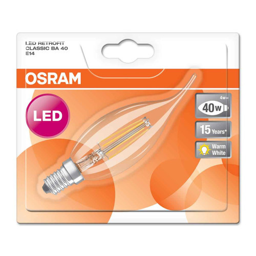 Retrofit CLBA40 4 W Sarı Mum E14 Duy Led Ampul (6'li Paket)