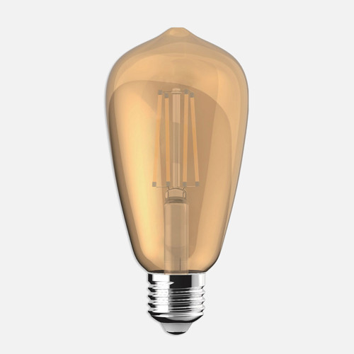 Led Filament Gold ST64 10 W Sarı 1800K E27 LED Ampul (5'li Paket)