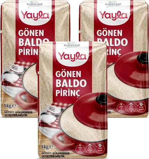 Gönen Baldo Pirinç 1 kg 3 lü