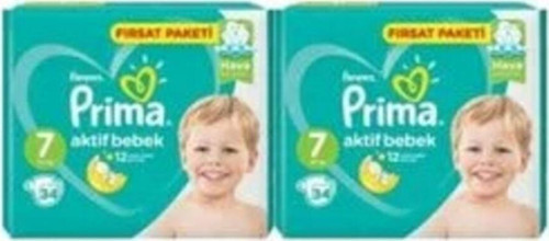 2 Adet Bebek Bezi 7 Numara 15 kg