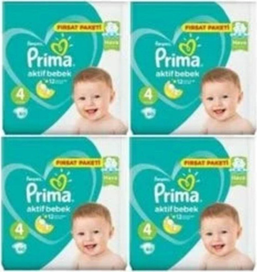 Aktif Bebek Bezi 4 Numara 60lı 4 Ad